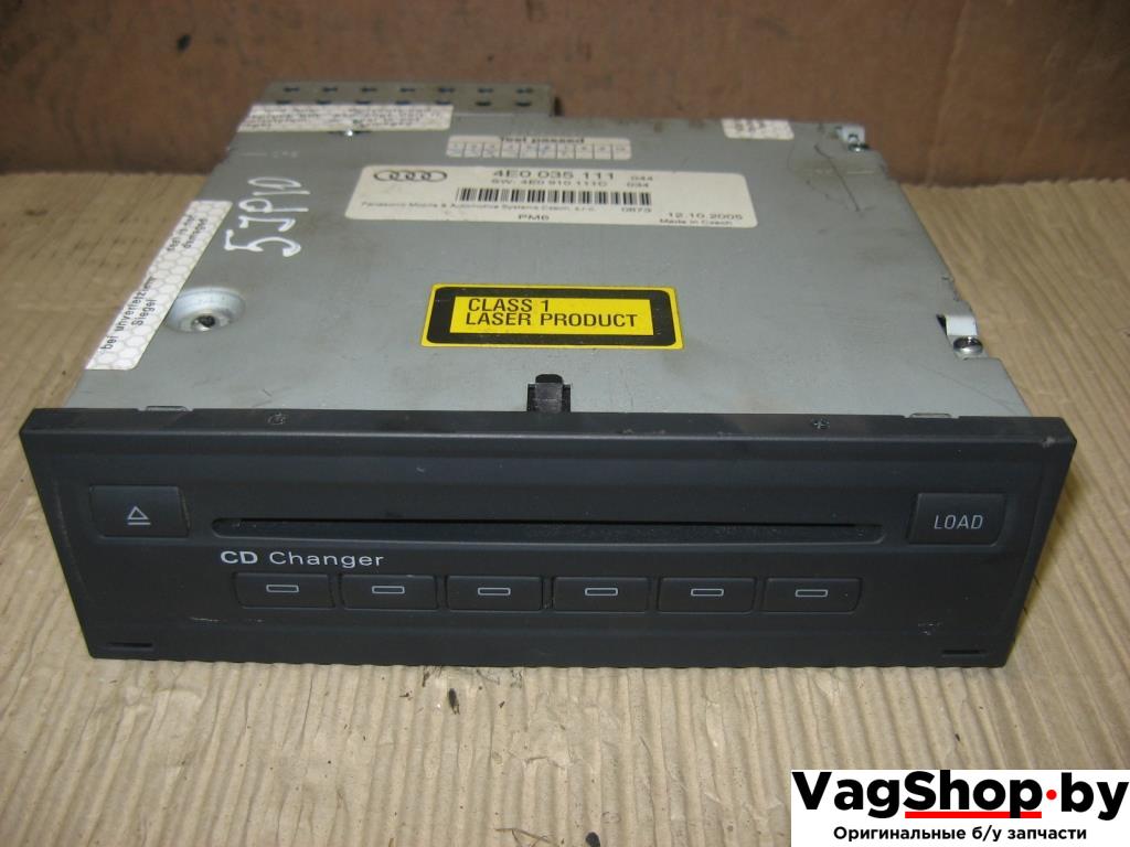 CD-чейнджер Audi A6 4F/C6 2006, 3.2 л., FSI, AUK, бензин, АКПП, белый, универсал, полный привод, 4E0035111 - фото №1