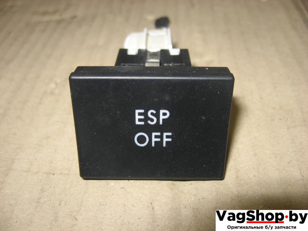 Кнопка антипробуксовочной системы (ABS/ESP) Volkswagen Golf Plus 1 поколение 2008, 1.9 л., TDi, BLS, дизель, МКПП, серый, хетчбэк 5 дв., передний привод, 5M0927117B - фото №1