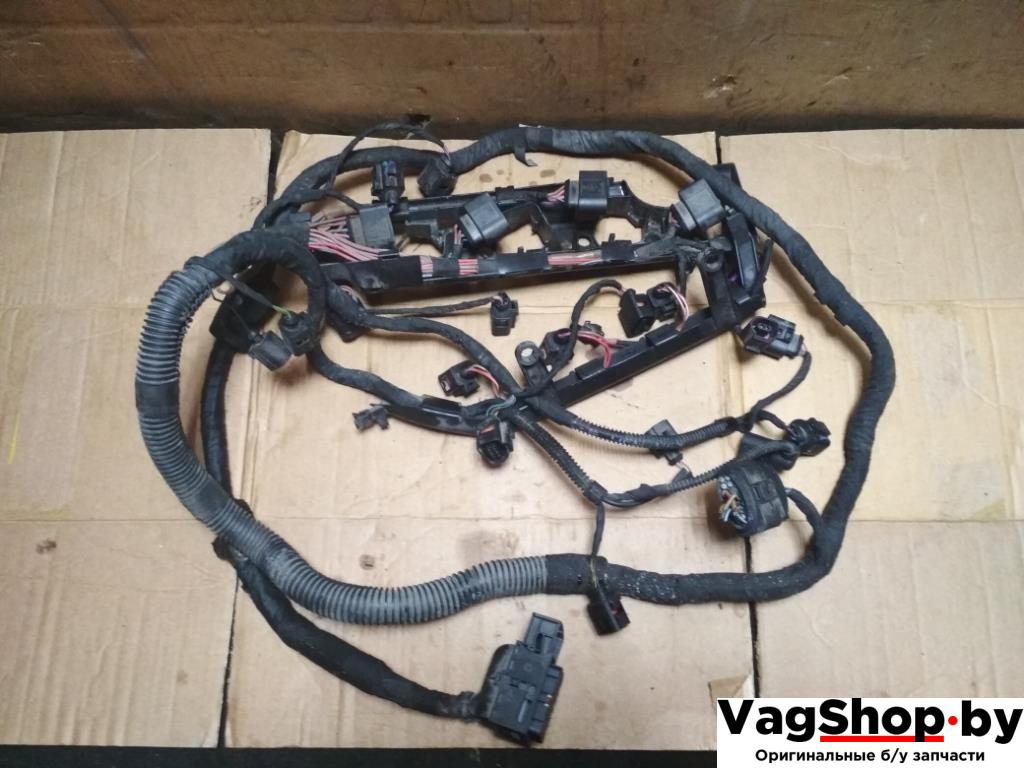 проводка двигателя Volkswagen Golf 6 поколение 2010, 1.4 л., TSI, CAX, бензин, МКПП, серебро, универсал, передний привод - фото №1