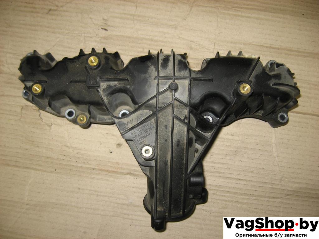 коллектор впускной Volkswagen Passat B7 2011, 2.0 л., TDi, CFG, дизель, АКПП, серебро, универсал, полный привод, 03L129711AN - фото №1