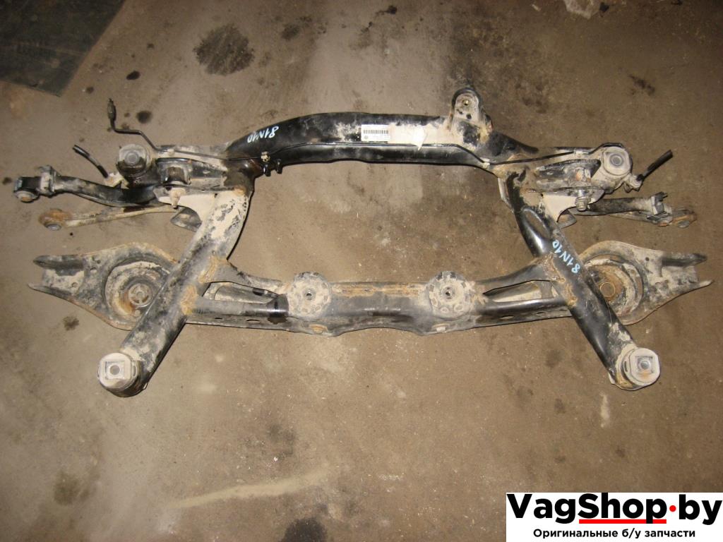 балка подвески задняя Volkswagen Passat B7 2011, 2.0 л., TDi, CFG, дизель, АКПП, серебро, универсал, полный привод - фото №1