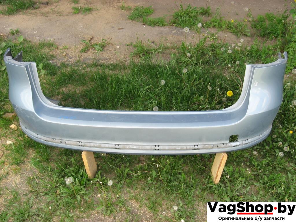 бампер задний Volkswagen Passat B7 2011, 2.0 л., TDi, CFG, дизель, АКПП, серебро, универсал, полный привод - фото №1