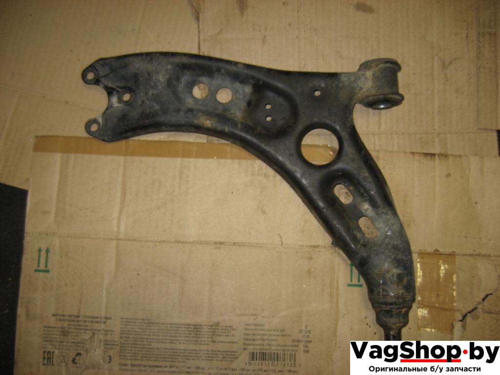 рычаг передний Volkswagen Passat B7 2011, 2.0 л., TDi, CFG, дизель, АКПП, серебро, универсал, полный привод, 1K0407165C - фото №1