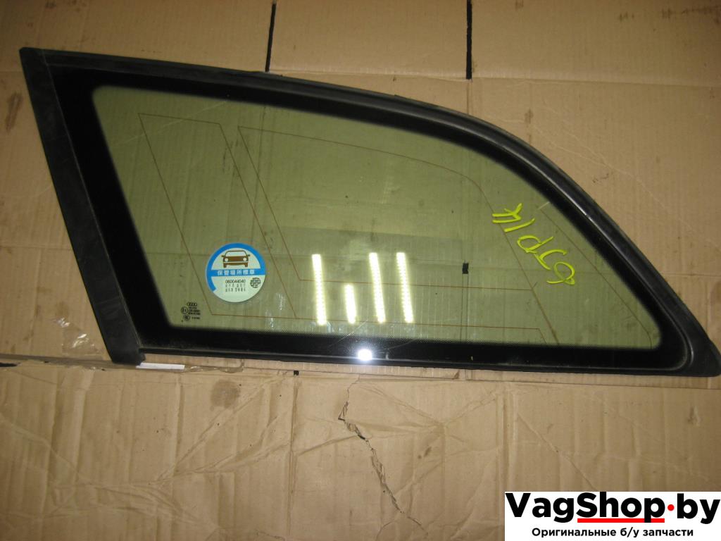 стекло кузовное боковое левое Audi A6 4F/C6 2006, 3.2 л., FSI, AUK, бензин, АКПП, черный, универсал, полный привод - фото №1