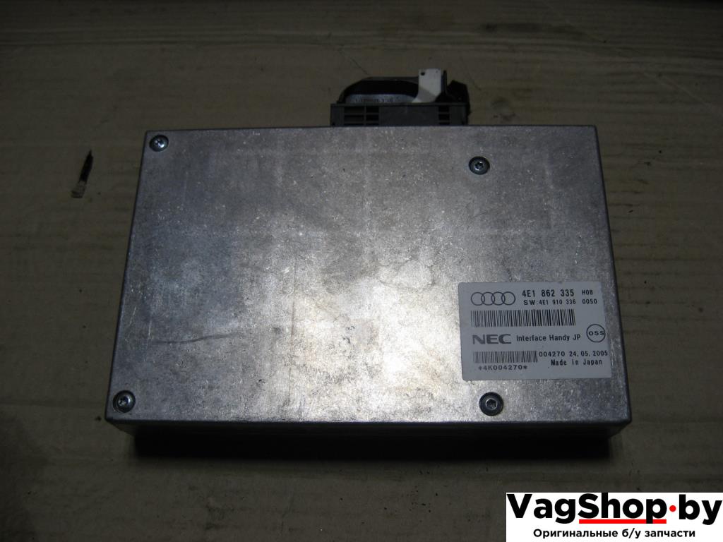 блок управления телефоном Audi A6 4F/C6 2006, 3.2 л., FSI, AUK, бензин, АКПП, черный, универсал, полный привод, 4E1862335 - фото №1