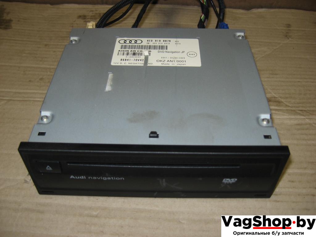 навигация Audi A6 4F/C6 2006, 3.2 л., FSI, AUK, бензин, АКПП, черный, универсал, полный привод, 4E0919887B - фото №1