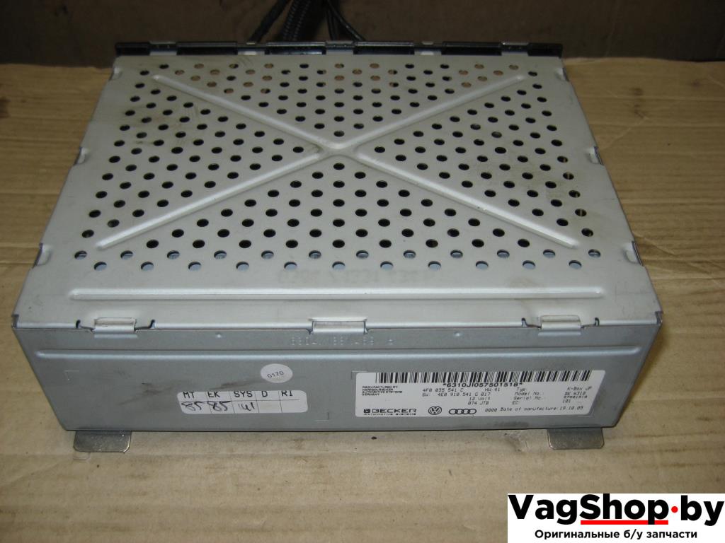 панель управления магнитолой Audi A6 4F/C6 2006, 3.2 л., FSI, AUK, бензин, АКПП, черный, универсал, полный привод, 4F0035541C - фото №1