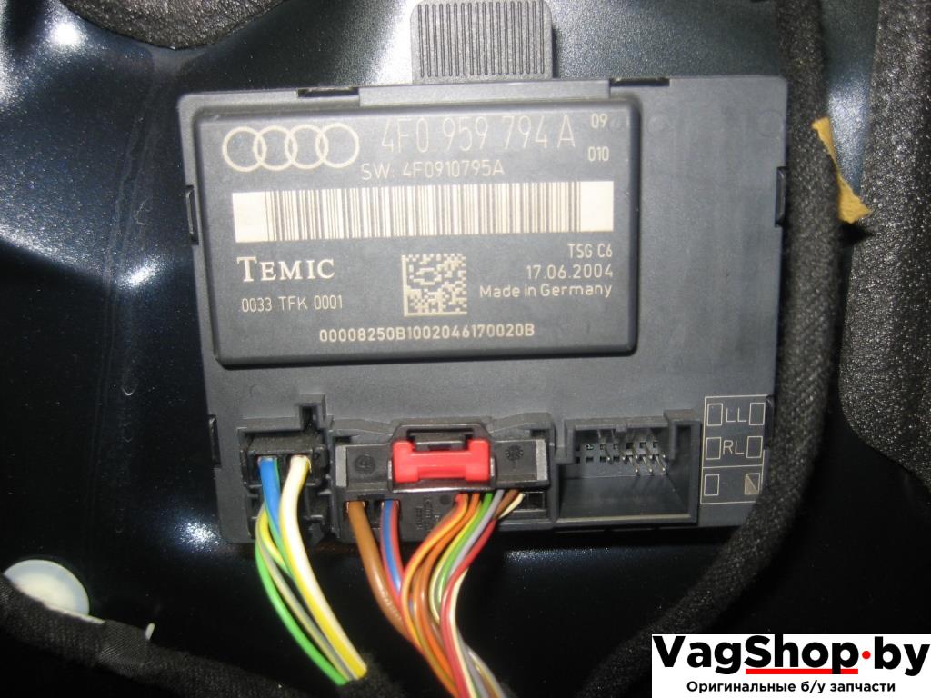 модуль управления двери Audi A6 4F/C6 2005, 4.2 л., i, BAT, бензин, АКПП, темно-синий, седан, полный привод, 4F0959794A - фото №1