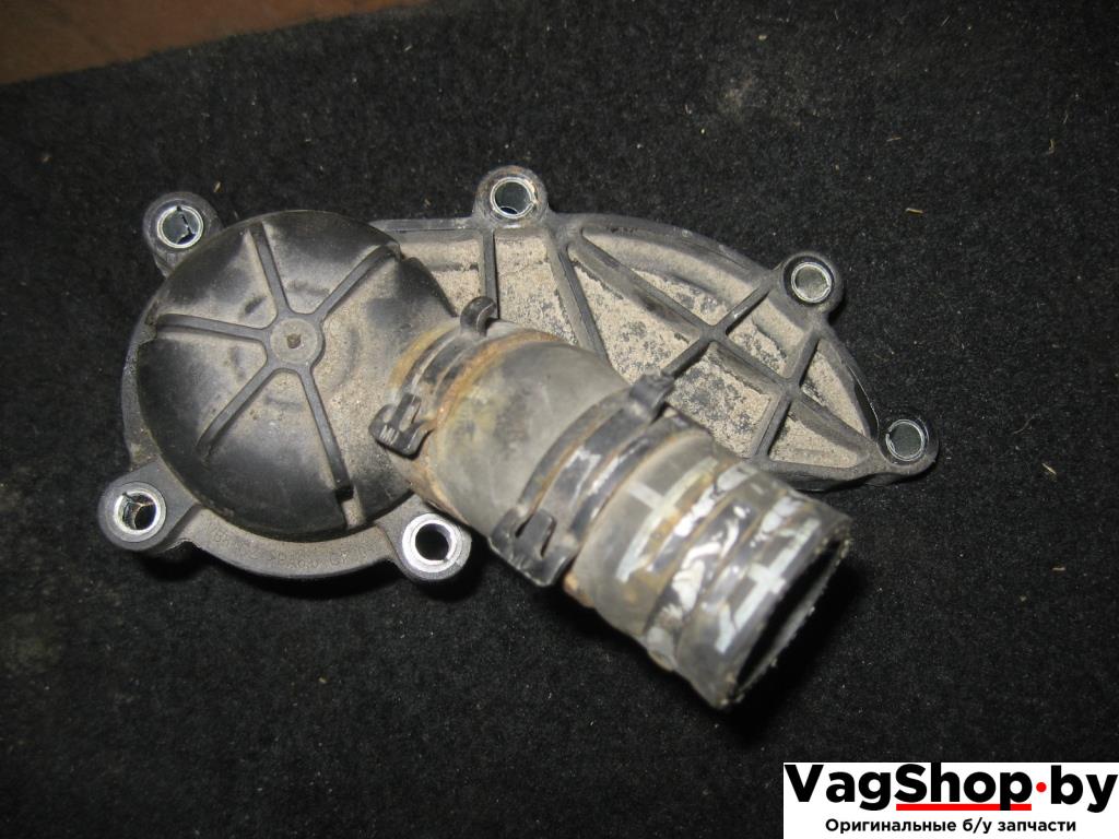 корпус термостата Audi A6 4F/C6 2007, 2.8 л., FSI, BDX, бензин, АКПП, черный, универсал, передний привод, 06E121111H - фото №1