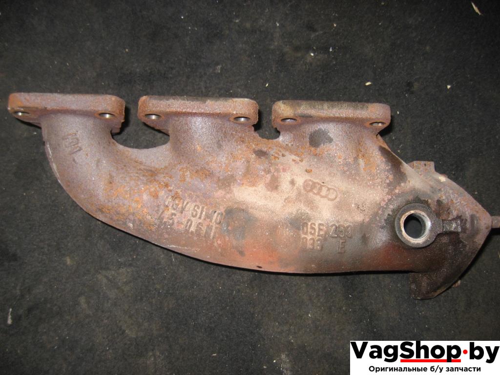 коллектор выпускной Audi A6 4F/C6 2007, 2.8 л., FSI, BDX, бензин, АКПП, черный, универсал, передний привод, 06E253033E, 06E253034E - фото №1