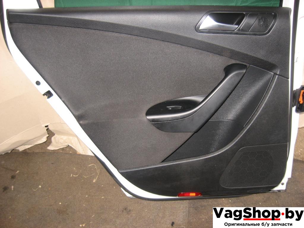 обшивка двери задняя левая Volkswagen Passat B6 2010, 1.4 л., TSI, бензин, газ, АКПП, белый, универсал, передний привод - фото №1
