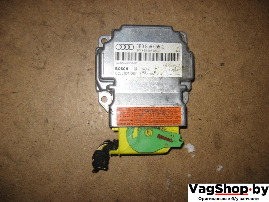 блок AirBag Audi A4 B7 2007, 3.0 л., TDi, ASB, дизель, МКПП, серый, универсал, полный привод, 8E0959655G - фото №1