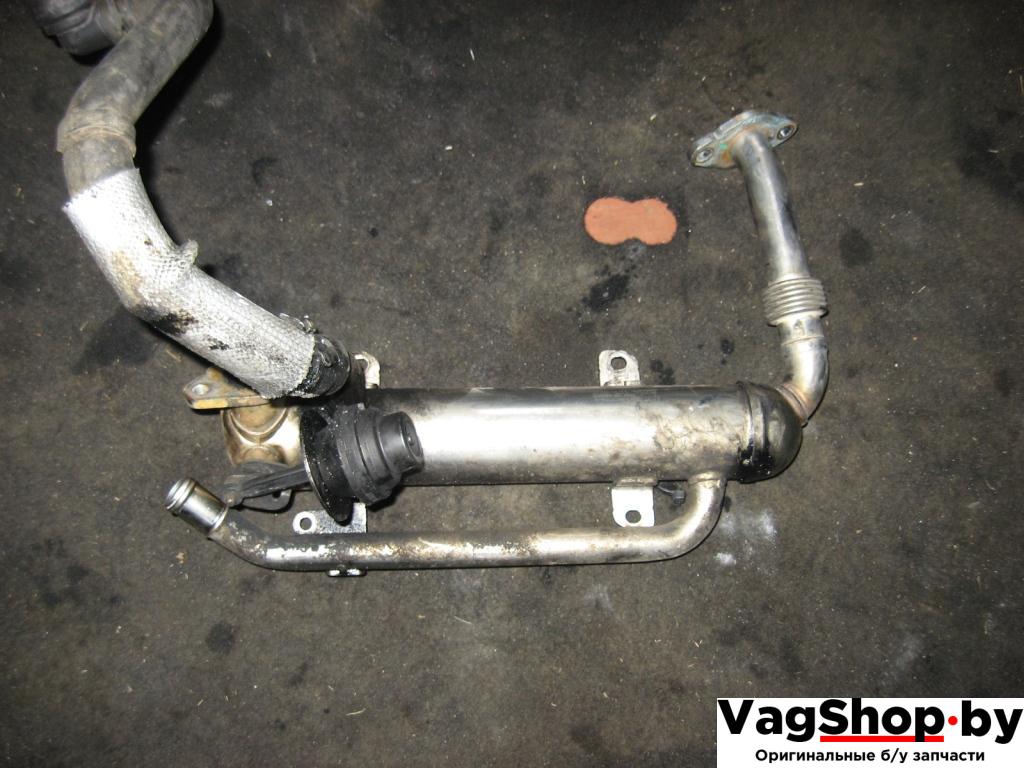 охладитель EGR / Радиатор EGR Volkswagen Golf Plus 1 поколение 2006, 1.9 л., TDi, BLS, дизель, МКПП, серый, хетчбэк 5 дв., передний привод, 03G131512S - фото №1