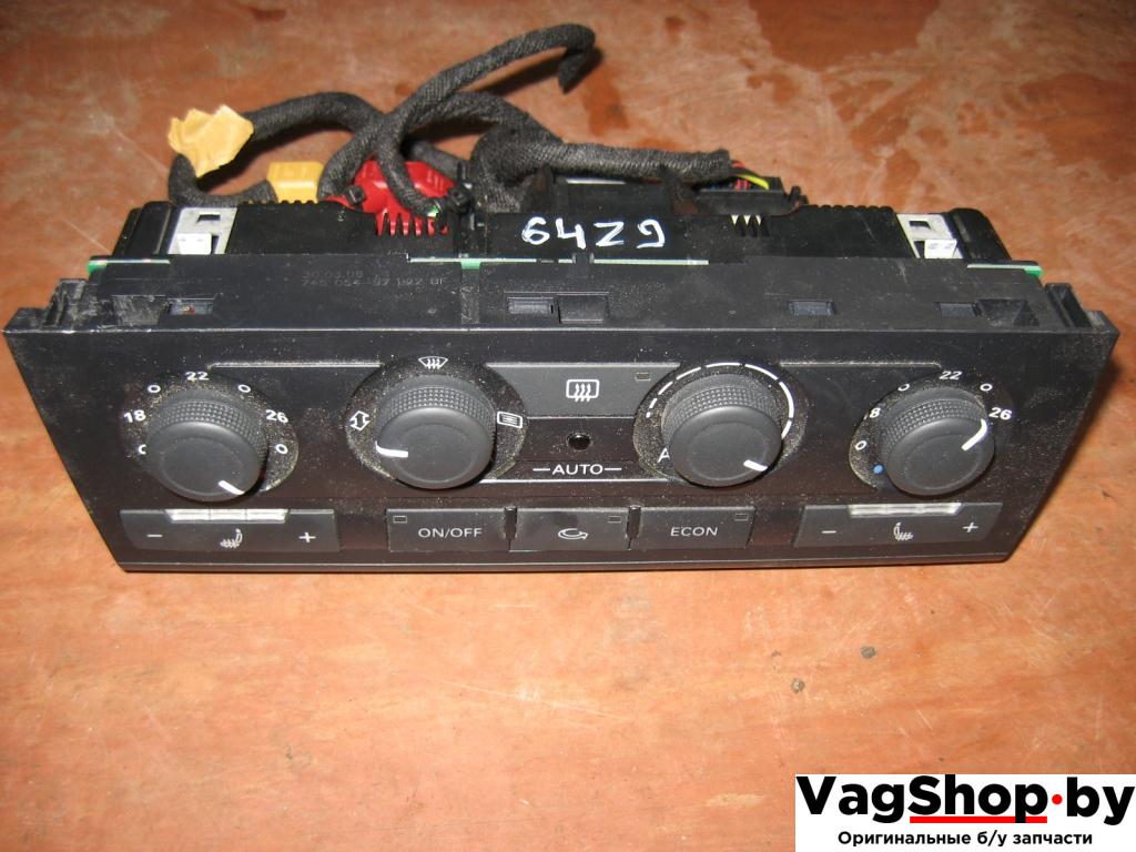 блок управления печки / климат-контроля Audi A6 4F/C6 2007, 2.8 л., FSI, BDX, бензин, АКПП, черный, универсал, передний привод, 4F1820043AA - фото №1