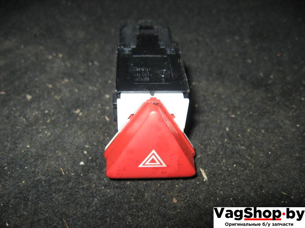 кнопка аварийной сигнализации Volkswagen Golf 5 поколение 2008, 1.9 л., TDi, BLS, дизель, МКПП, белый, хетчбэк 5 дв., передний привод, 1K0953509A - фото №1