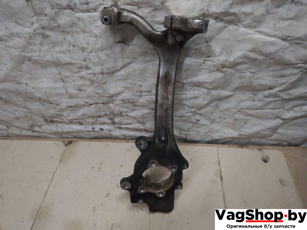 кулак поворотный правый Audi A6 4F/C6 2006, 3.2 л., FSI, AUK, бензин, АКПП, белый, универсал, полный привод, 4F0407242F - фото №1