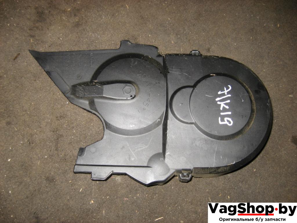 защита (кожух) ремня ГРМ Volkswagen Golf Plus 1 поколение 2007, 1.9 л., TDi, BLS, дизель, МКПП, серебро, хетчбэк 5 дв., передний привод, 045109107F - фото №1