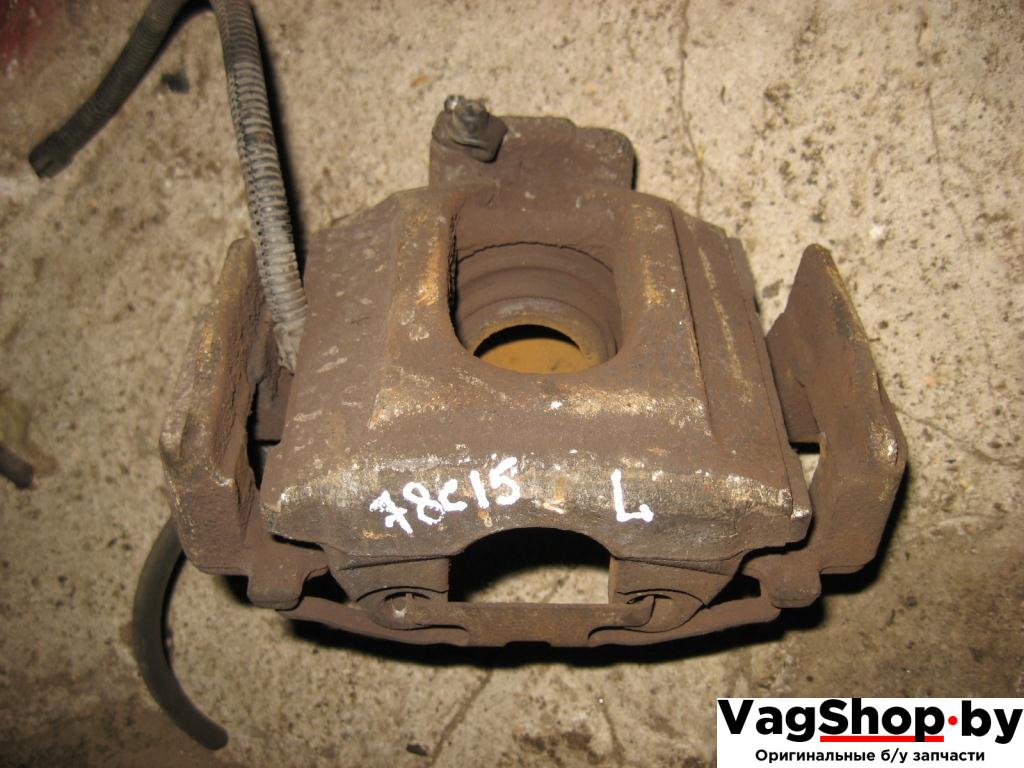 суппорт задний левый Volkswagen Transporter T5 2005, 2.5 л., TDi, AXD, дизель, МКПП, белый, передний привод - фото №1