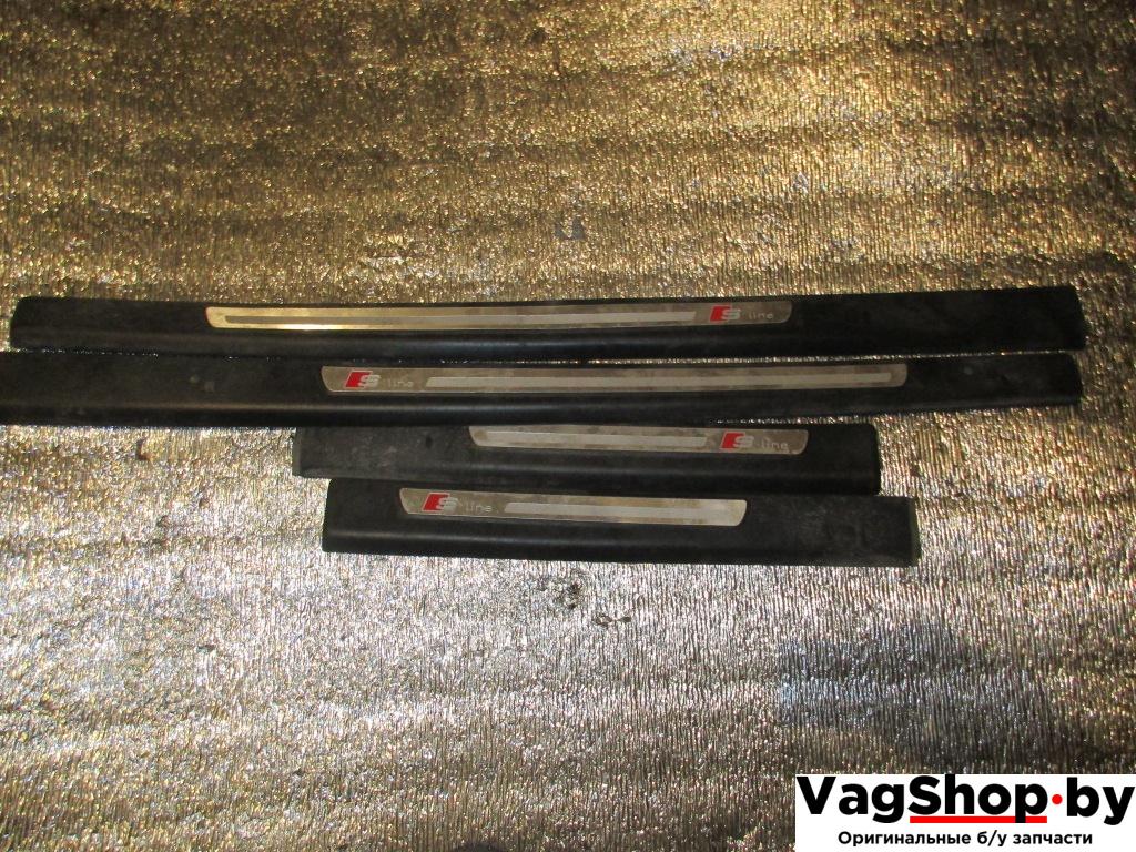 накладка на порог Audi A6 4F/C6 2007, 2.8 л., FSI, BDX, бензин, АКПП, черный, универсал, передний привод - фото №1