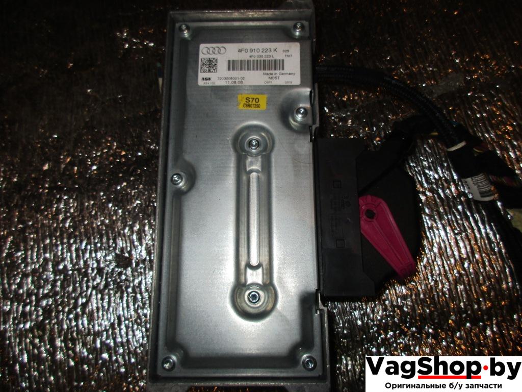 усилитель музыкальный Audi A6 4F/C6 2007, 2.8 л., FSI, BDX, бензин, АКПП, черный, универсал, передний привод, 4F0910223K, 4F0035223L - фото №1