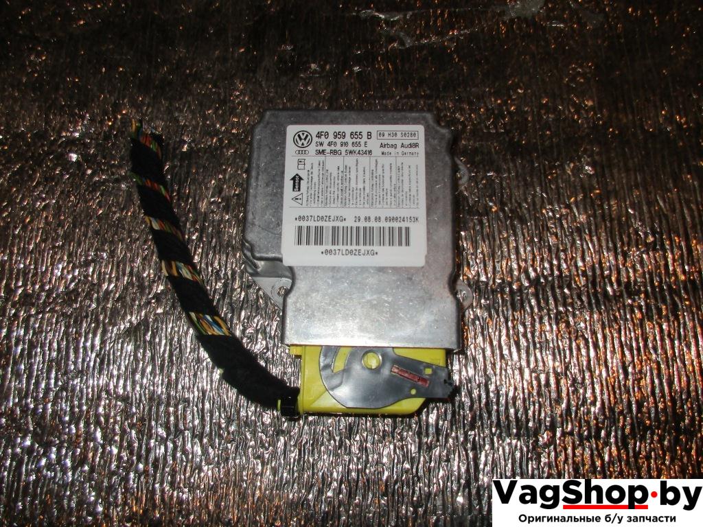 блок AirBag Audi A6 4F/C6 2007, 2.8 л., FSI, BDX, бензин, АКПП, черный, универсал, передний привод, 4F0959655B - фото №1