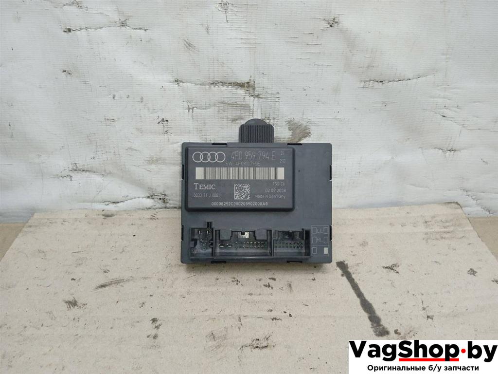 модуль управления двери Audi A6 4F/C6 2007, 2.8 л., FSI, BDX, бензин, АКПП, черный, универсал, передний привод, 4F0959794E - фото №1