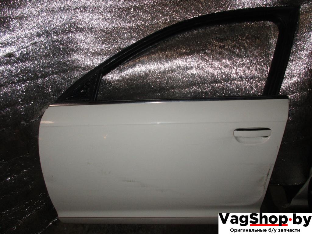 стекло двери передней левой Audi A6 4F/C6 2006, 3.2 л., FSI, AUK, бензин, АКПП, белый, универсал, полный привод - фото №1