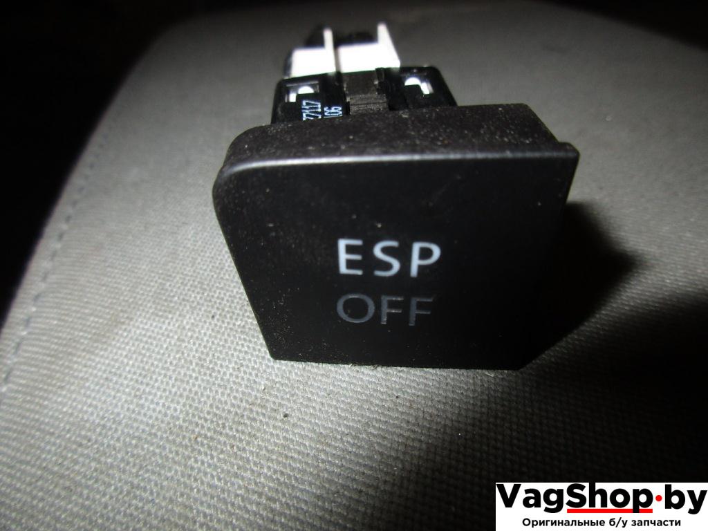 Кнопка антипробуксовочной системы (ABS/ESP) Volkswagen Passat B6 2006, 2.0 л., TFSI, BWA, бензин, МКПП, серый, универсал, передний привод, 3C0927117 - фото №1