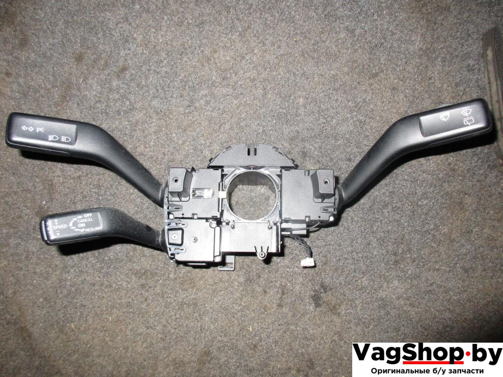 переключатель подрулевой (стрекоза) Volkswagen Passat B6 2006, 2.0 л., TFSI, BWA, бензин, МКПП, серый, универсал, передний привод, 3C9953513B - фото №1