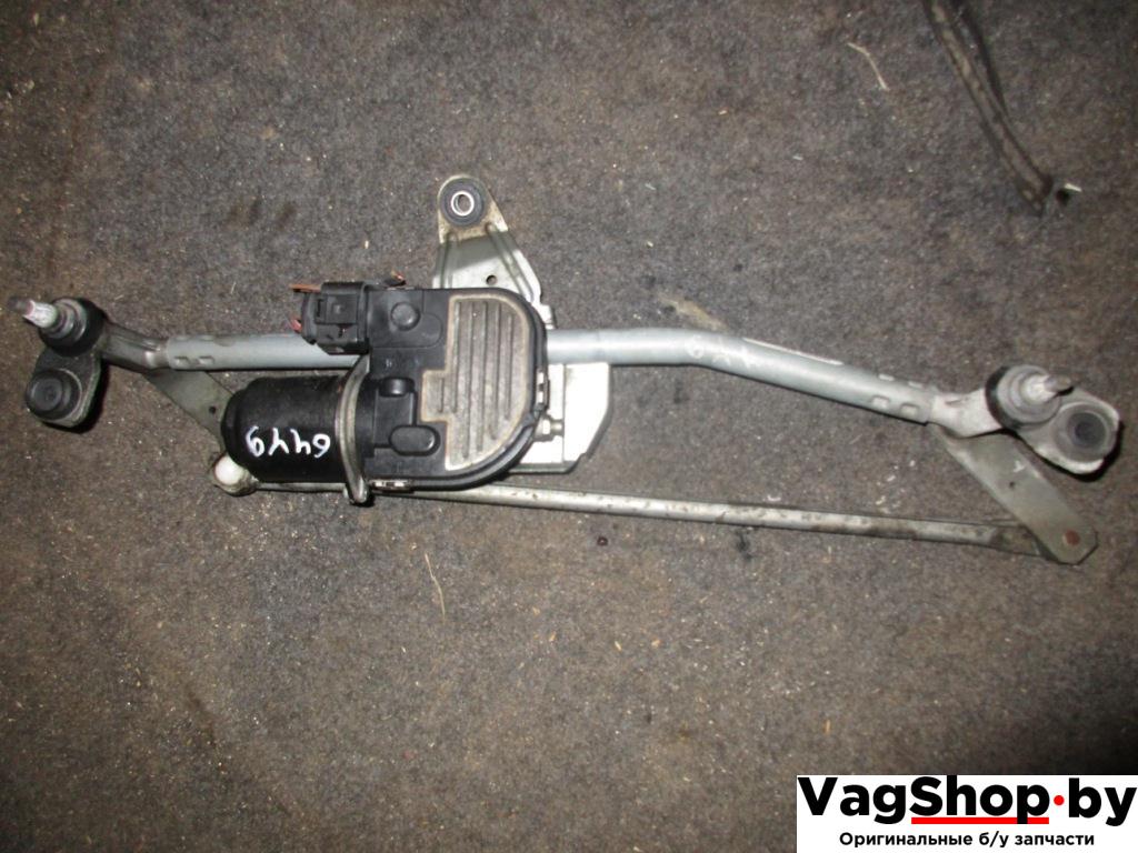моторчик передних стеклоочистителей (дворников) Volkswagen Passat B6 2006, 2.0 л., TFSI, BWA, бензин, МКПП, серый, универсал, передний привод, 3C1955419 - фото №1