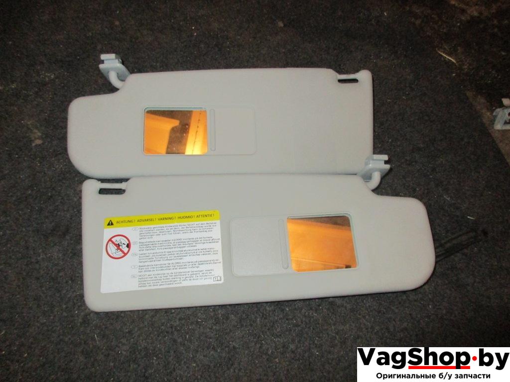 козырек солнцезащитный Volkswagen Passat B6 2006, 2.0 л., TFSI, BWA, бензин, МКПП, серый, универсал, передний привод - фото №1