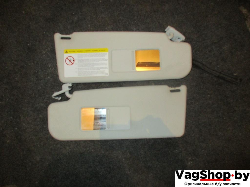 козырек солнцезащитный Volkswagen Passat B6 2007, 2.0 л., FSI, BVY, бензин, АКПП, серебро, универсал, передний привод - фото №1