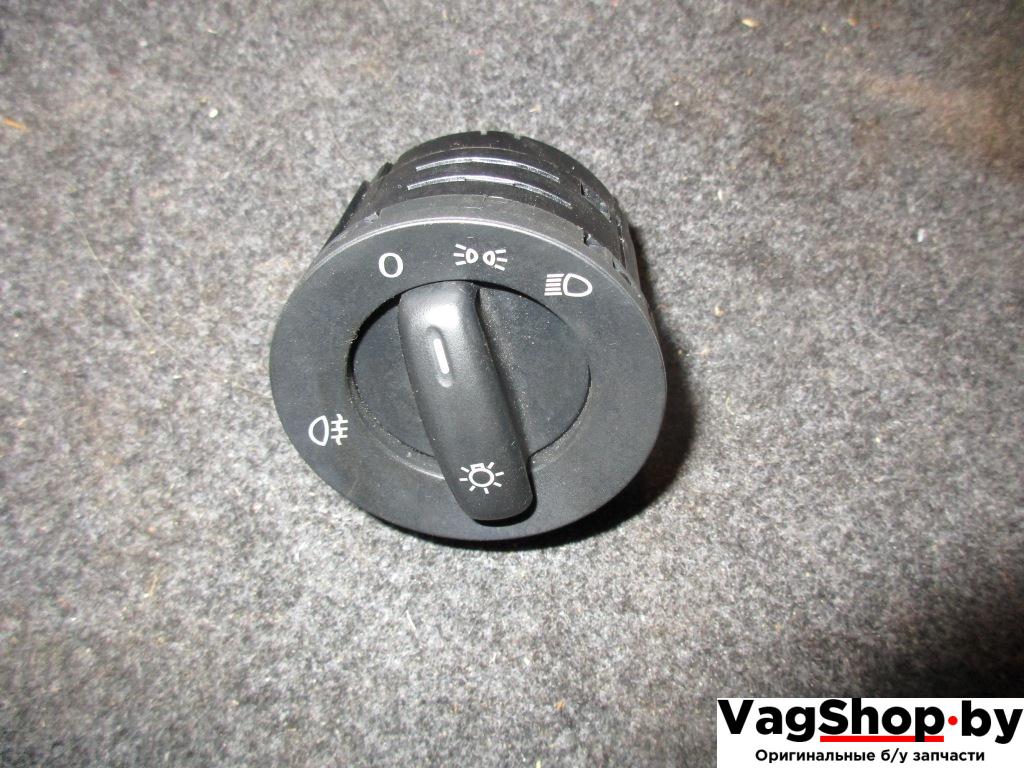 переключатель света Volkswagen Passat B6 2007, 2.0 л., FSI, BVY, бензин, АКПП, серебро, универсал, передний привод, 1K0941431P - фото №1