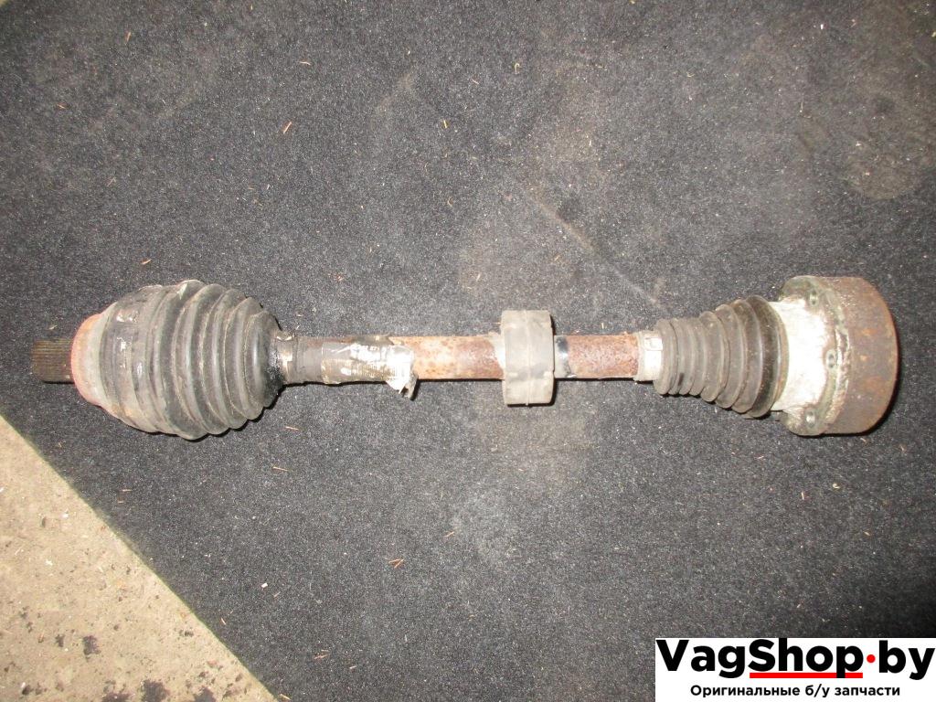 полуось передняя левая (приводной вал, ШРУС) Volkswagen Passat B6 2006, 1.9 л., TDi, BLS, дизель, МКПП, серебро, универсал, передний привод, 3C0407271AE - фото №1