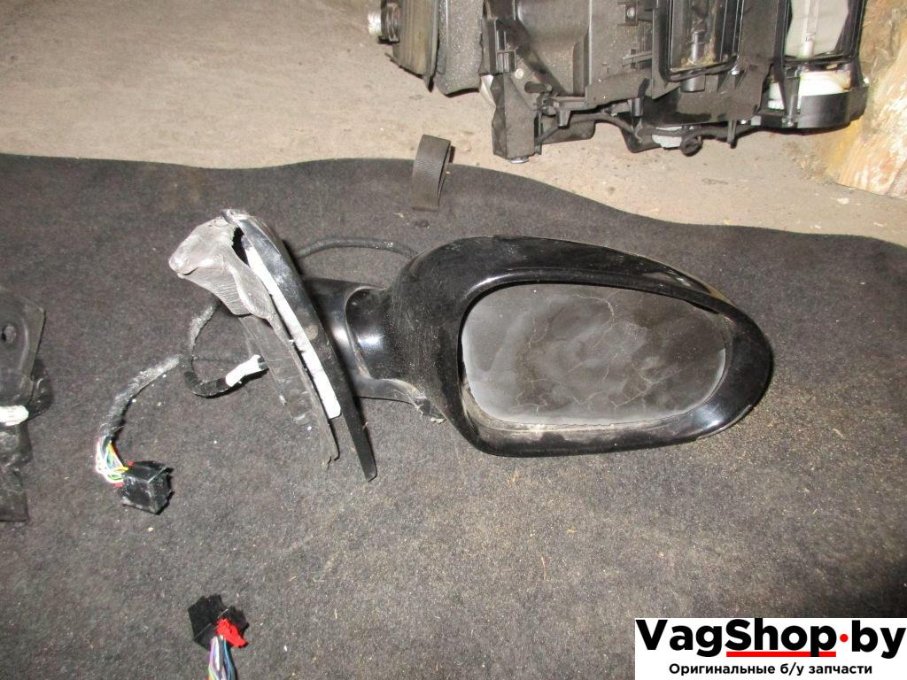 зеркало наружное правое Volkswagen Golf 5 поколение 2005, 2.0 л., TDi, BMM, дизель, АКПП, черный, хетчбэк 5 дв., передний привод - фото №1