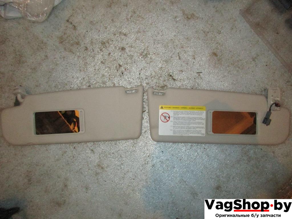 козырек солнцезащитный Volkswagen Passat B6 2010, 2.0 л., TDi, CBB, дизель, АКПП, красный, универсал, полный привод - фото №1