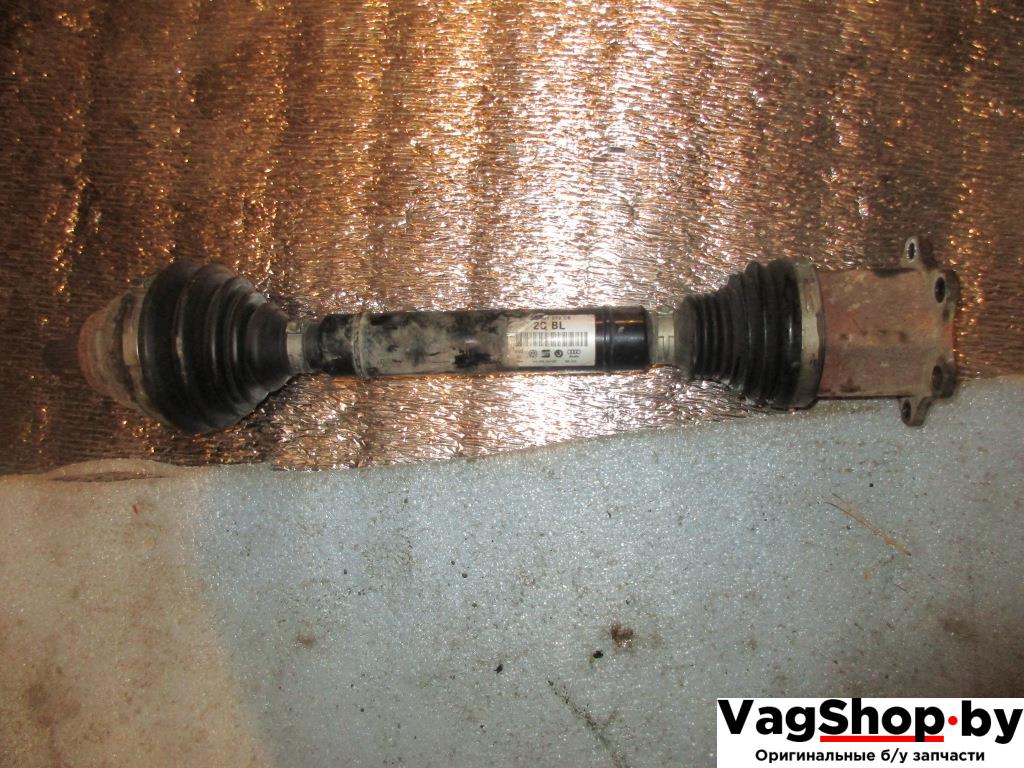 полуось передняя правая (приводной вал, ШРУС) Volkswagen Passat B6 2010, 2.0 л., TDi, CBB, дизель, АКПП, красный, универсал, полный привод, 1K0407272CB - фото №1