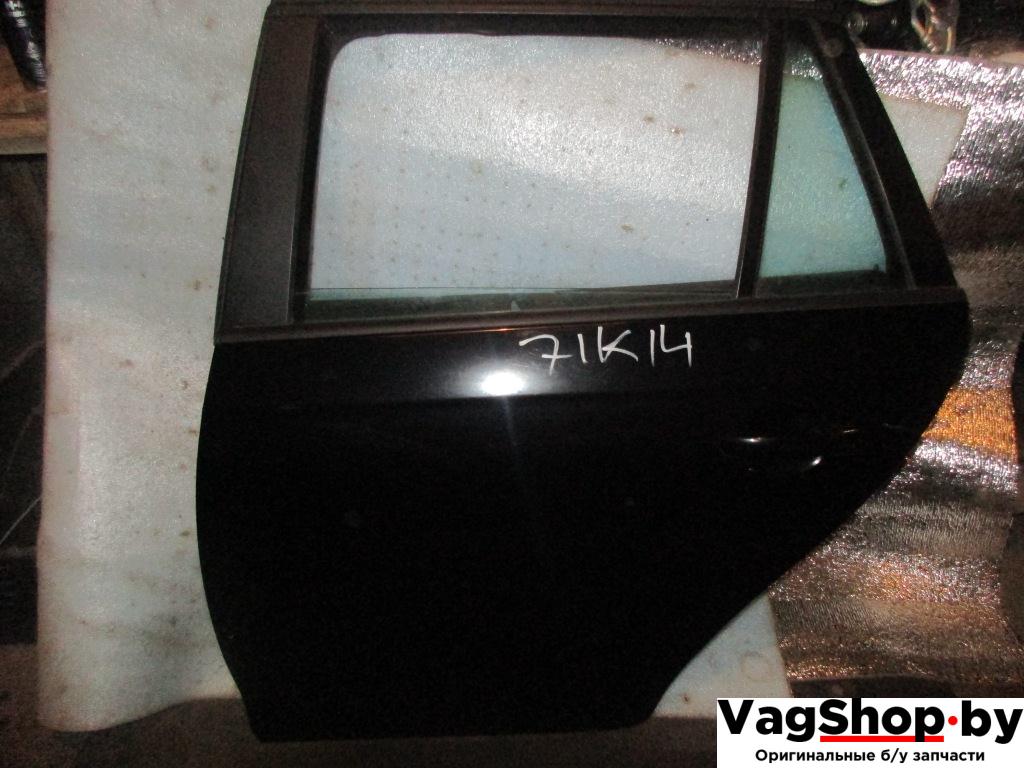 стекло двери задней левой Volkswagen Golf 5 поколение 2007, 1.9 л., TDi, BLS, дизель, МКПП, черный, универсал, передний привод - фото №1