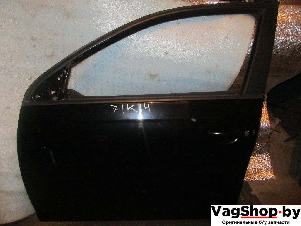 ручка наружная передняя левая Volkswagen Golf 5 поколение 2007, 1.9 л., TDi, BLS, дизель, МКПП, черный, универсал, передний привод - фото №1