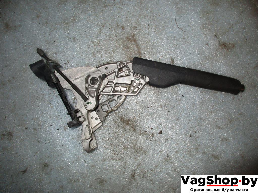 рычаг ручного тормоза (ручника) Volkswagen Golf Plus 1 поколение 2007, 1.9 л., TDi, BLS, дизель, МКПП, серебро, хетчбэк 5 дв., передний привод - фото №1