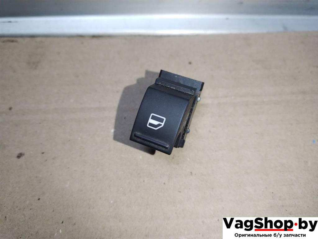 кнопка стеклоподъемника Volkswagen Golf Plus 1 поколение 2007, 1.9 л., TDi, BLS, дизель, МКПП, сине-зеленый хамелеон, хетчбэк 5 дв., передний привод, 7L6959855B - фото №1