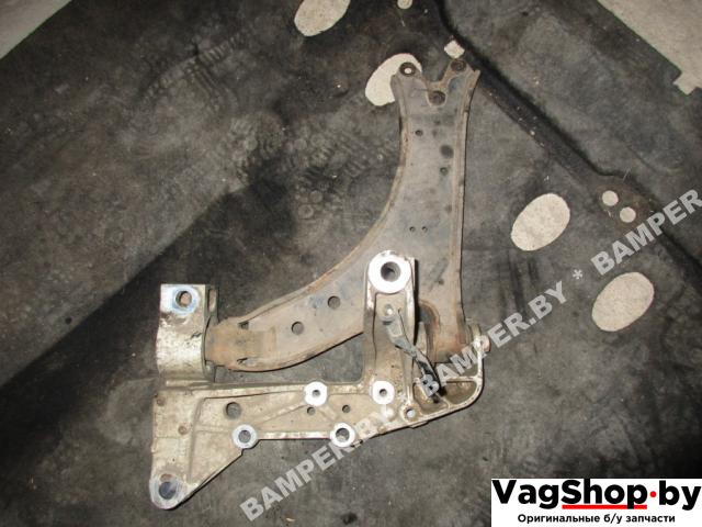 рычаг передний левый Volkswagen Caddy 3 поколение 2007, 1.9 л., TDi, BSU, дизель, МКПП, сине-зеленый, минивэн, передний привод - фото №1