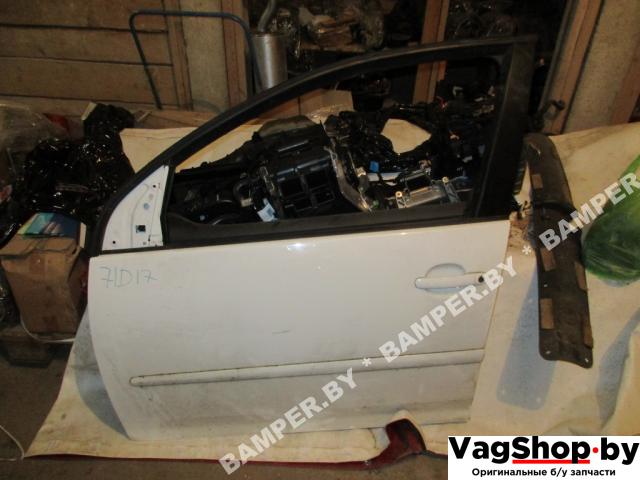 ручка наружная передняя левая Volkswagen Golf 5 поколение 2008, 1.9 л., TDi, BLS, дизель, МКПП, белый, хетчбэк 5 дв., передний привод - фото №1