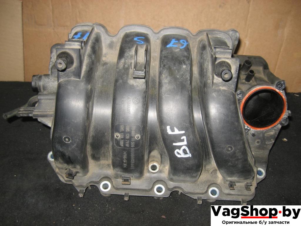 коллектор впускной Volkswagen Golf Plus 1 поколение 2006, 1.6 л., FSI, BLF, бензин, МКПП, черный, хетчбэк 5 дв., передний привод, 03C129711F, 03C129709F - фото №1