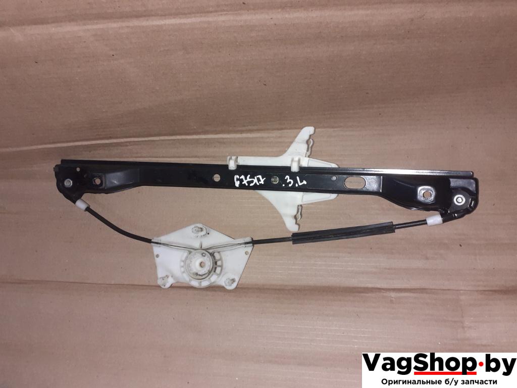 стеклоподъемник электрический задний левый Volkswagen Golf Plus 1 поколение 2006, 1.6 л., FSI, BLF, бензин, МКПП, черный, хетчбэк 5 дв., передний привод - фото №1