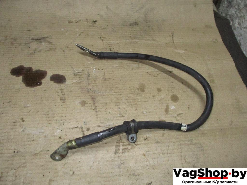 минусовой провод аккумулятора Audi Q7 4L 2008, 3.6 л., FSI, BHK, бензин, АКПП, черный, внедорожник 5 дв., полный привод, 7L6971537B - фото №1