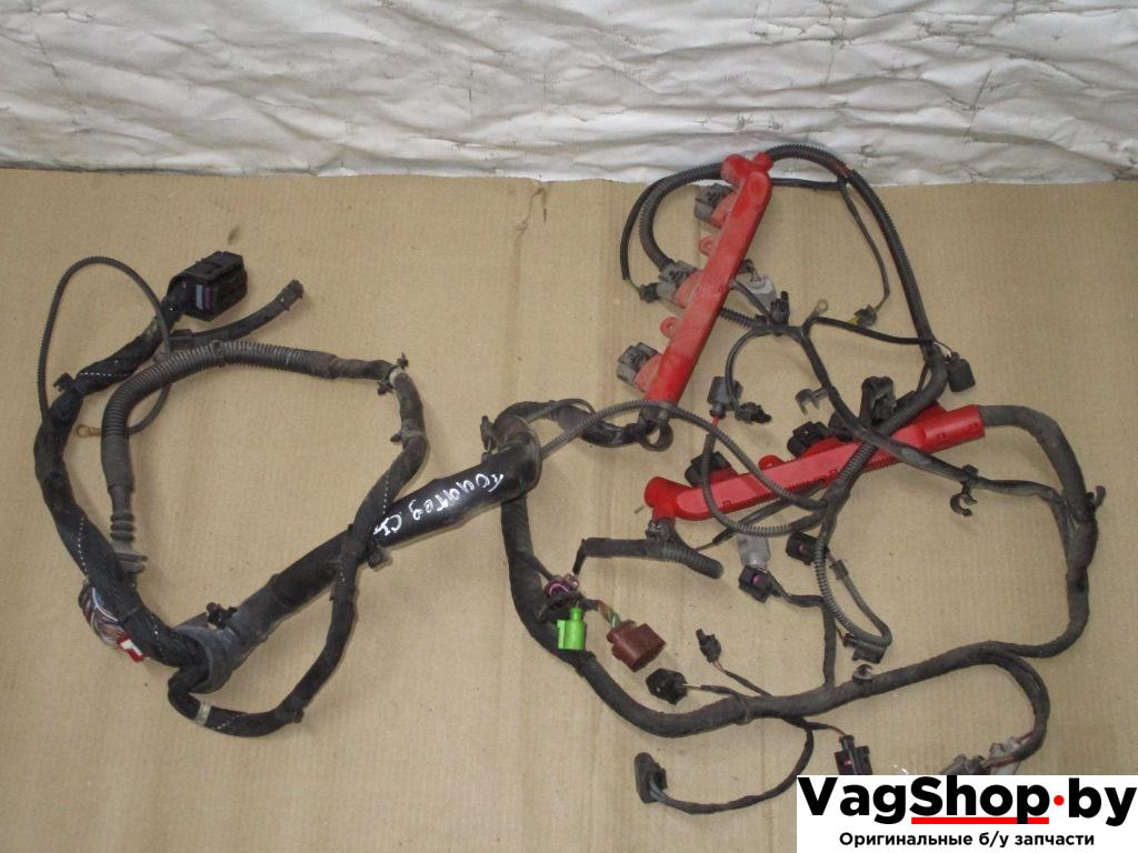 проводка двигателя Volkswagen Touareg 2 поколение 2012, 3.0 л., TFSI, бензин, АКПП, внедорожник 5 дв. - фото №1