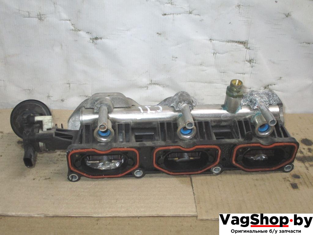 коллектор впускной Volkswagen Touareg 2 поколение 2012, 3.0 л., TFSI, бензин, АКПП, внедорожник 5 дв., 06E130090F, 06E133110AF, 06E907386D - фото №1