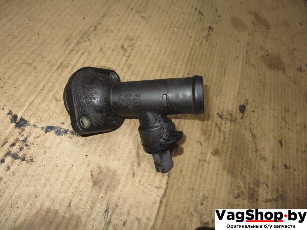 корпус термостата Volkswagen Touran 1 поколение 2005, 2.0 л., TDi, AZV, дизель, МКПП, черный, минивэн, передний привод, 03G121121B - фото №1