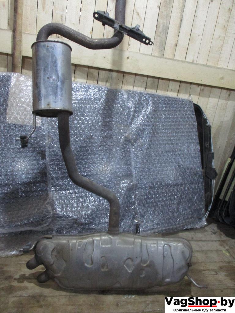 глушитель Volkswagen Touran 1 поколение 2005, 2.0 л., TDi, AZV, дизель, МКПП, черный, минивэн, передний привод, 1K0253411B, 1K0253611C - фото №1